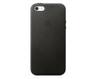 Apple Leather Case do iPhone SE czarny - 299550 - zdjęcie 1